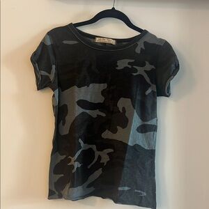 Free People Camo Print T-Shirt